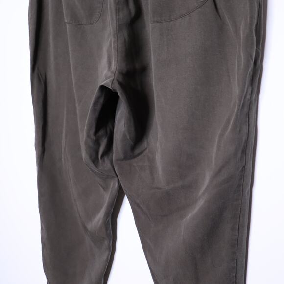 THE FISHER PROJECT Ankle Slouchy Pant Surplus Green Drawstring Waist Women's L - Picture 9 of 11